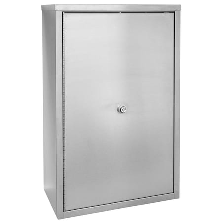 Omnimed Dbl Door Large SS Narcotic Cabinet (24"HX16"WX8"D) 181681
